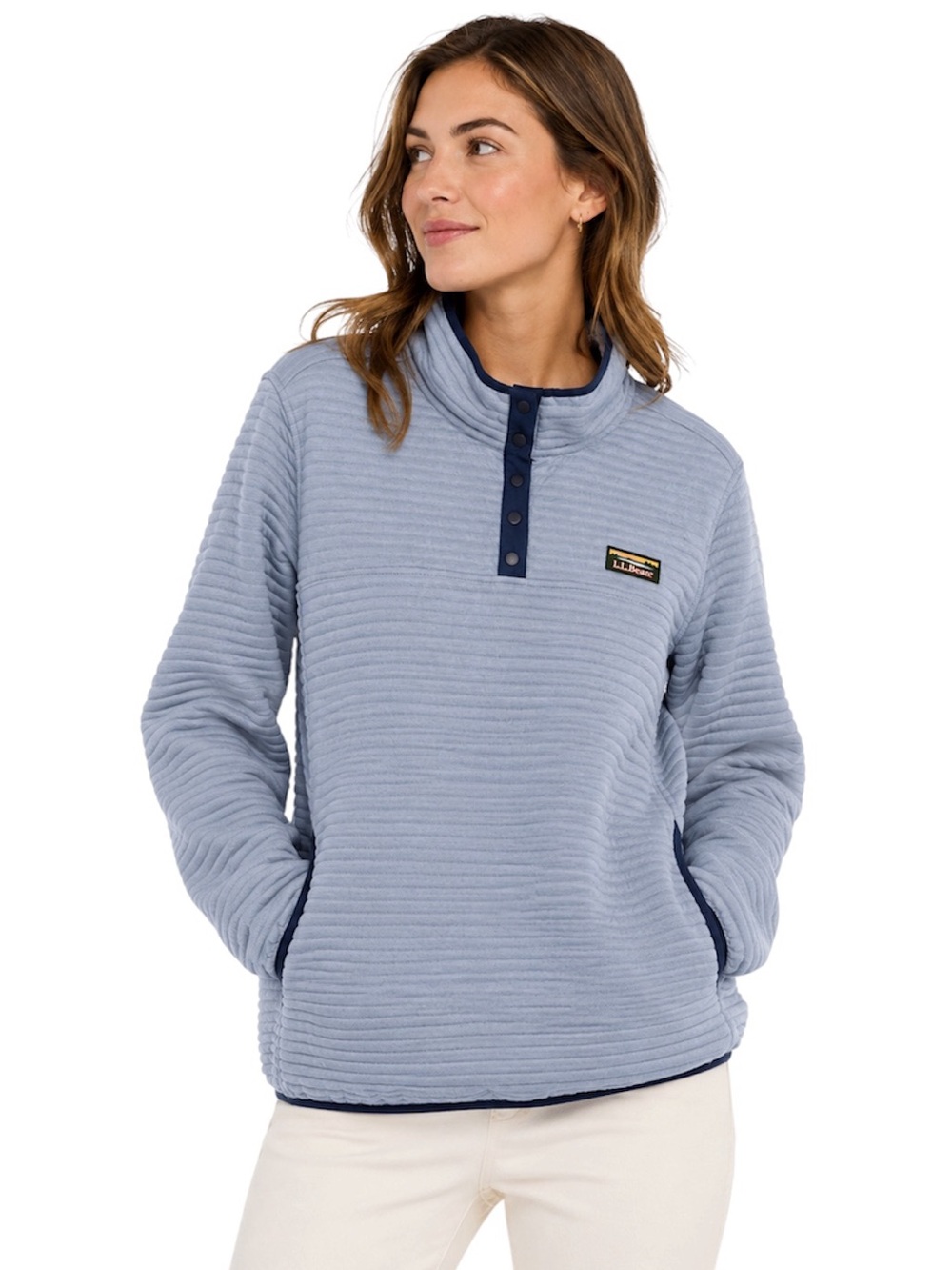 L.L. Bean ($130) Airlight Knit Pullover - PTP 27